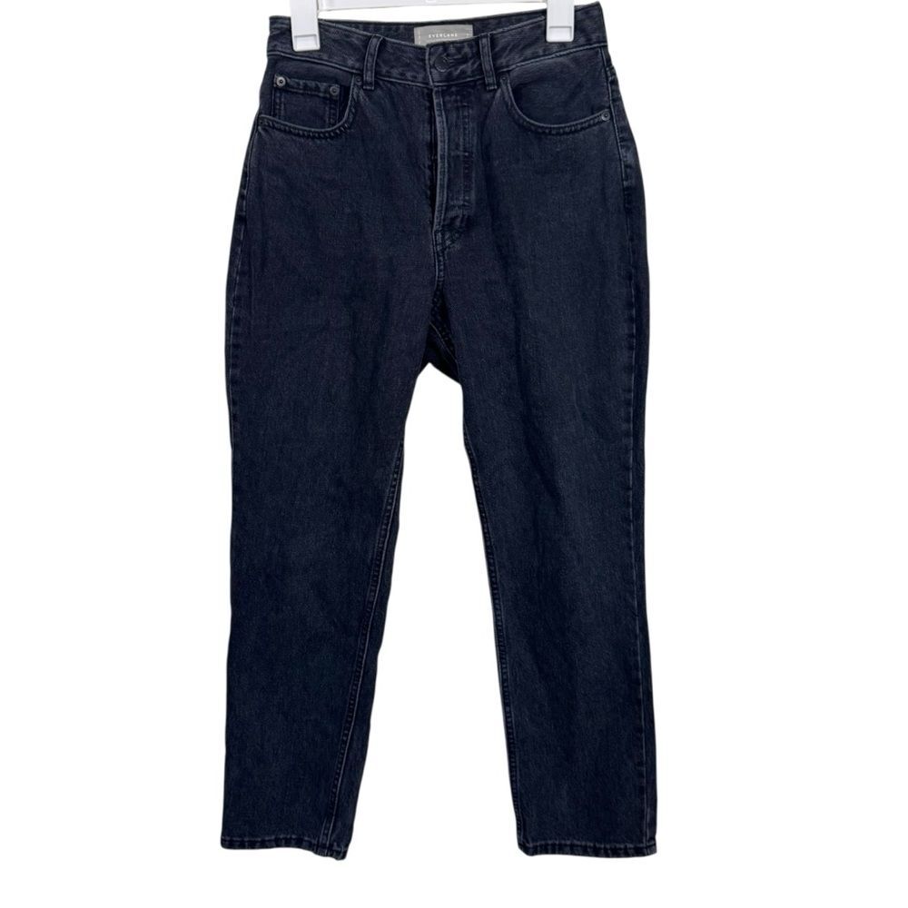 Everlane Black 90's Curvy Cheeky Cropped Straight Jeans